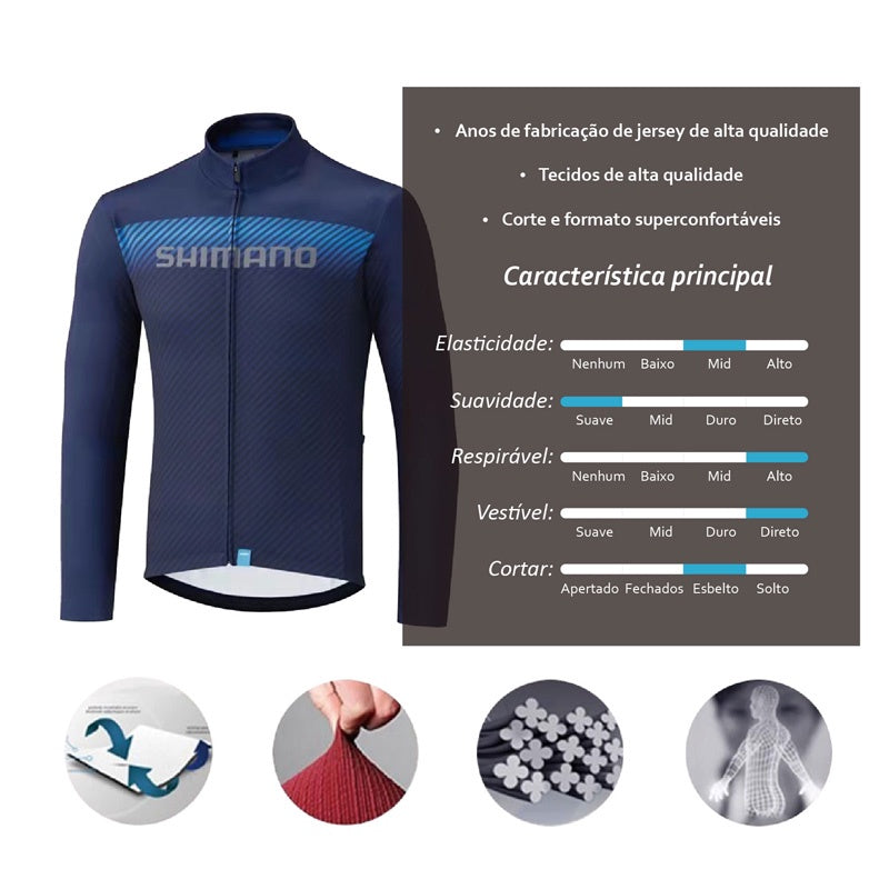 Camisa Ciclismo Manga Longa Shimano