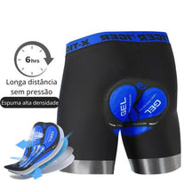 Bermuda Ciclismo Masculina com Gel X - tiger - Pedal Trek