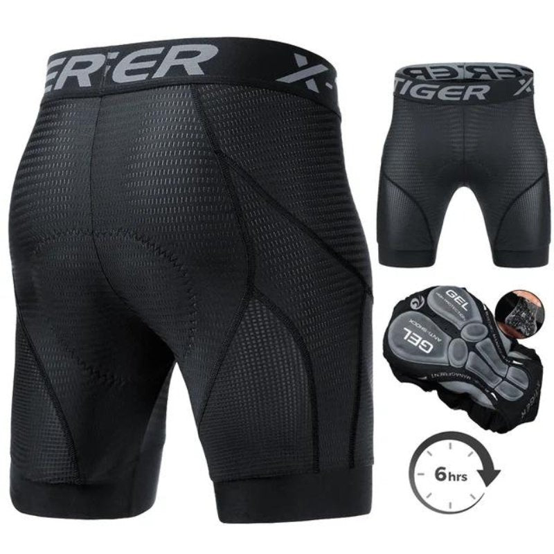 Bermuda Ciclismo Masculina com Gel X - tiger - Pedal Trek