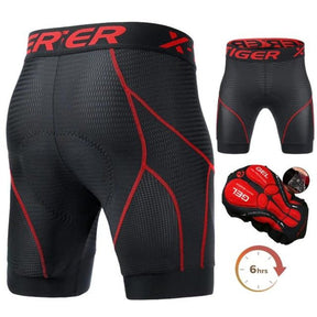 Bermuda Ciclismo Masculina com Gel X - tiger - Pedal Trek